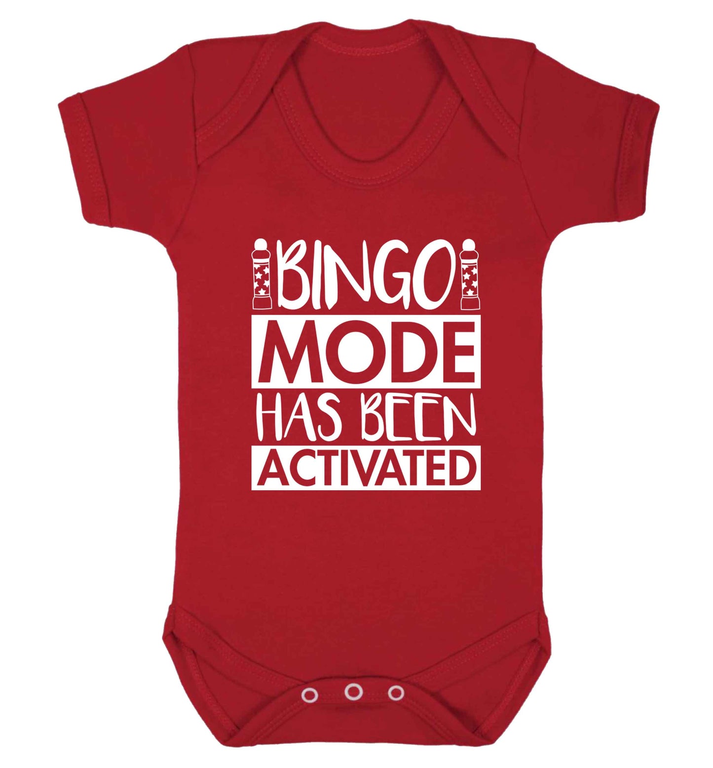 Bingo mode has been activated Baby Vest red 18-24 months