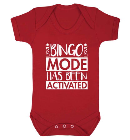 Bingo mode has been activated Baby Vest red 18-24 months