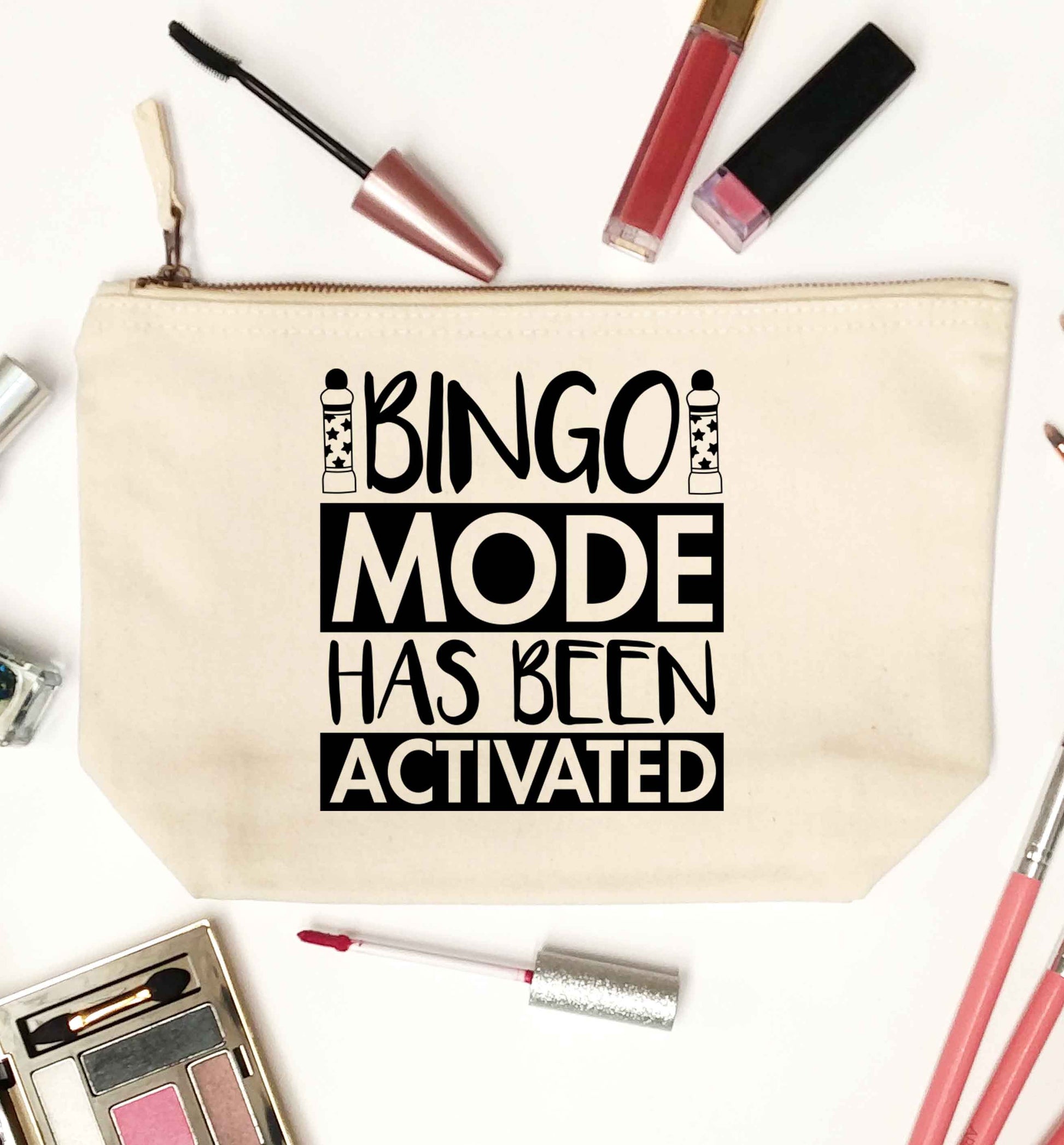 Bingo mode has been activated natural makeup bag