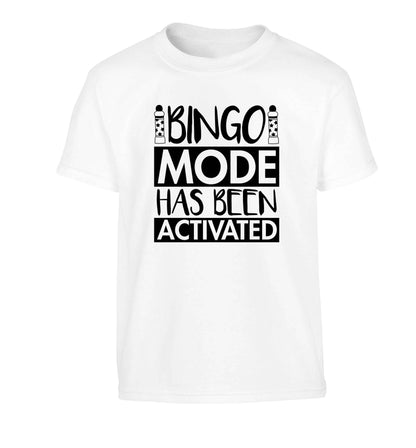Bingo mode has been activated Children's white Tshirt 12-13 Years