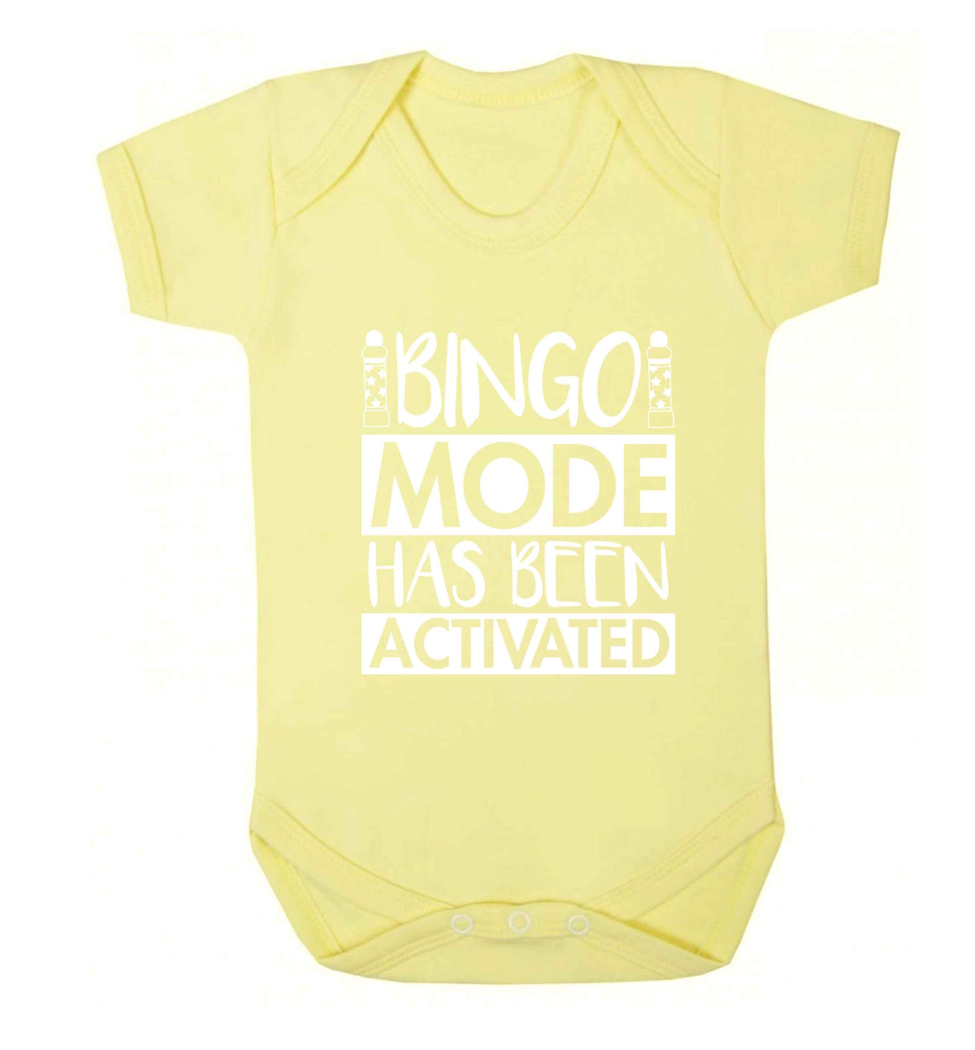 Bingo mode has been activated Baby Vest pale yellow 18-24 months