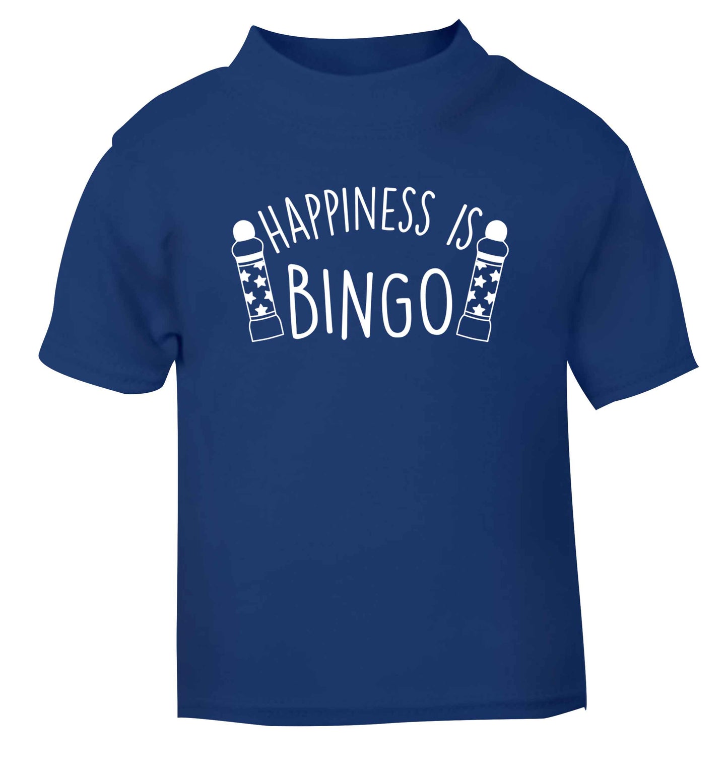 Happiness is bingo blue Baby Toddler Tshirt 2 Years