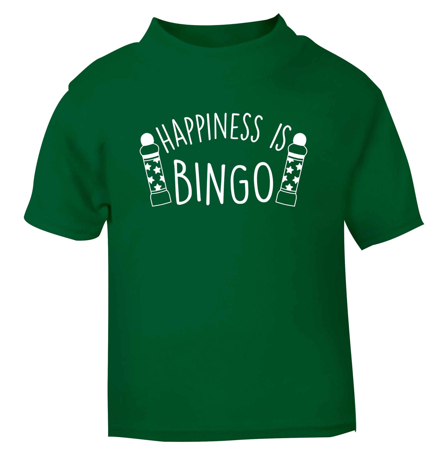 Happiness is bingo green Baby Toddler Tshirt 2 Years