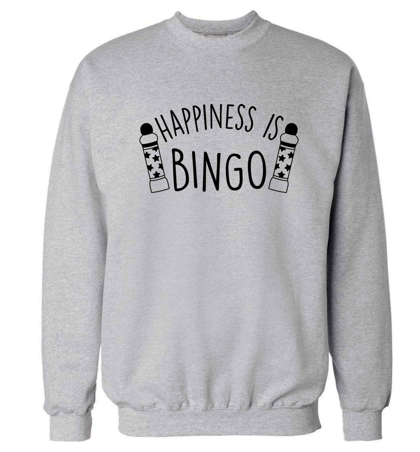 Happiness is bingo Adult's unisex grey Sweater 2XL