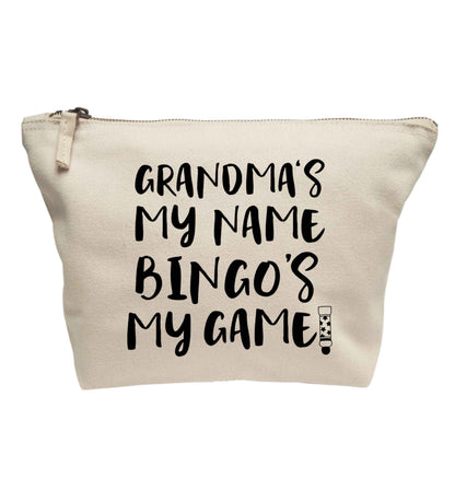 Grandma's my name bingo's my game! | makeup / wash bag