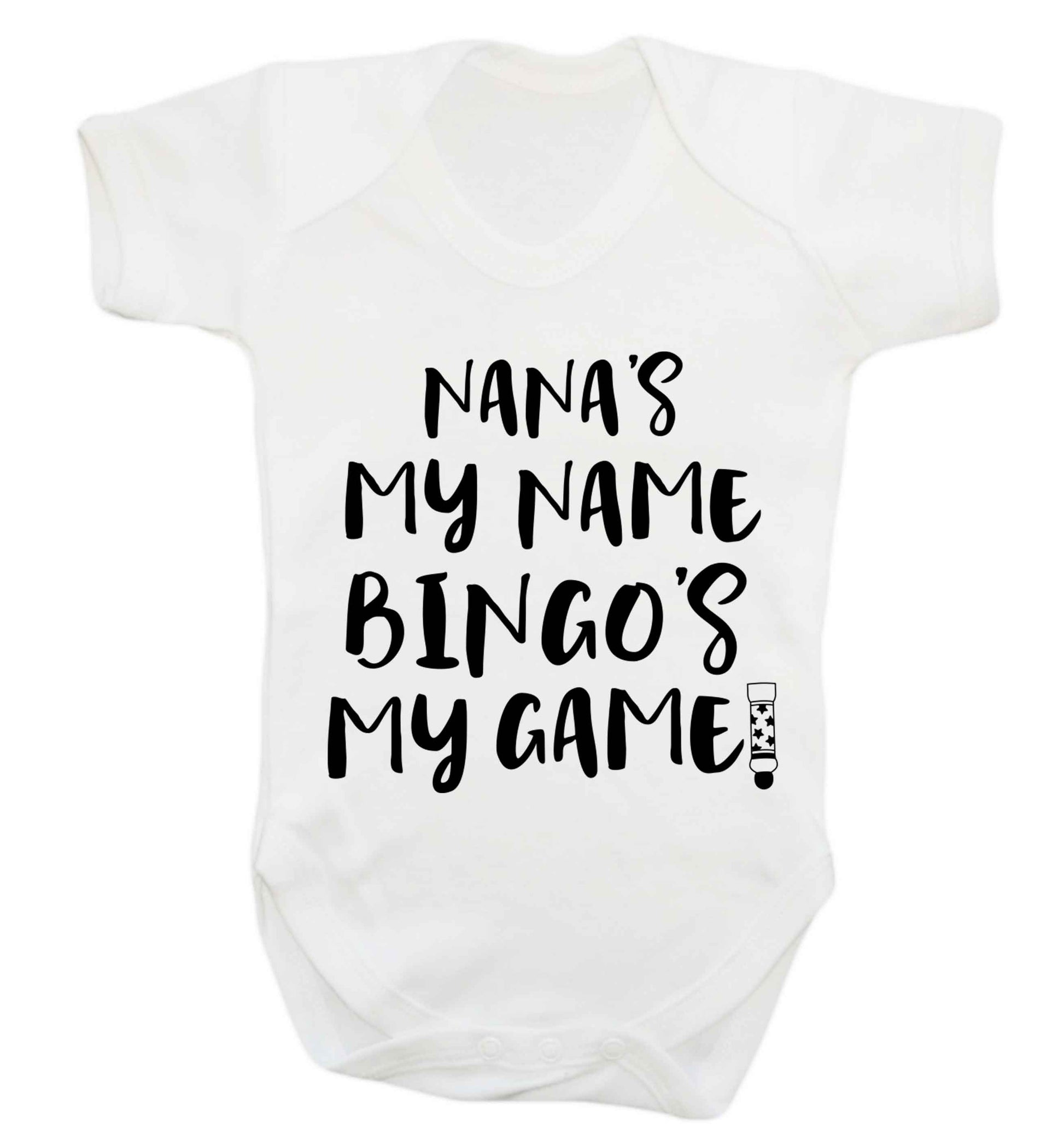 Nana's my name bingo's my game! Baby Vest white 18-24 months