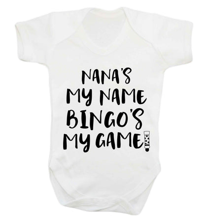 Nana's my name bingo's my game! Baby Vest white 18-24 months