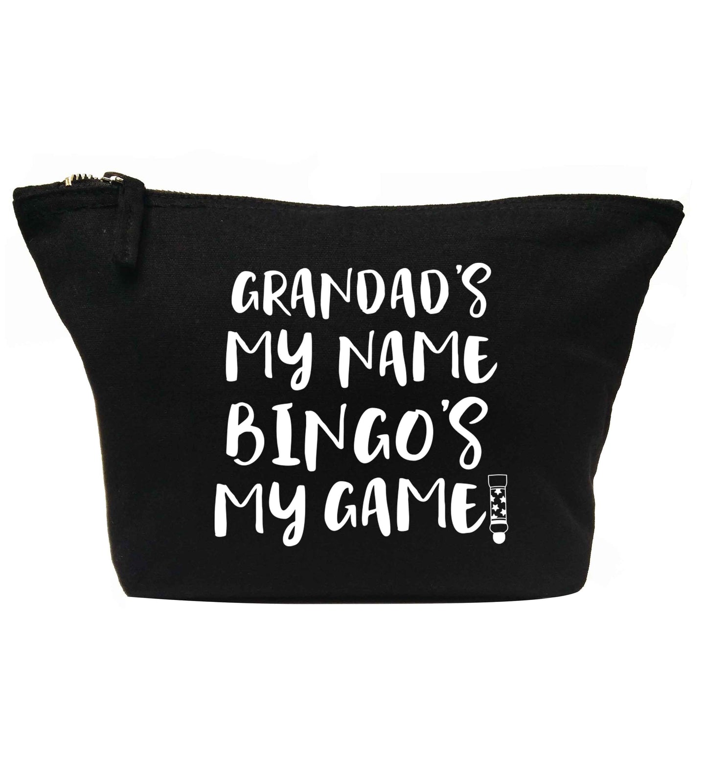 Grandad's my name bingo's my game! | makeup / wash bag