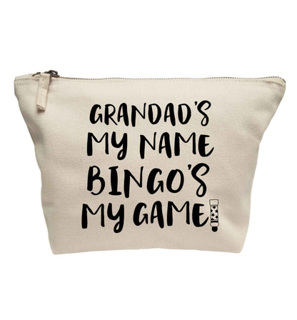 Grandad's my name bingo's my game! | makeup / wash bag