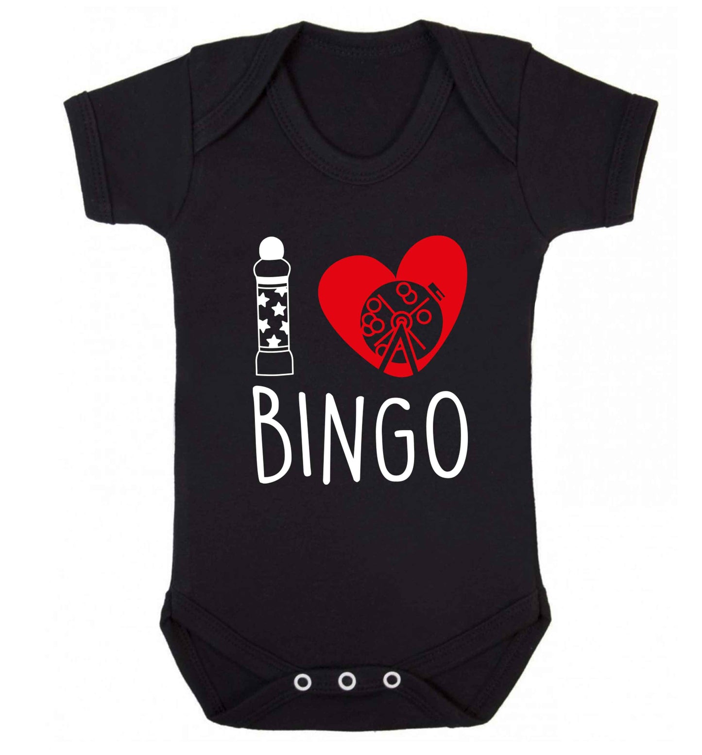 I love bingo Baby Vest black 18-24 months