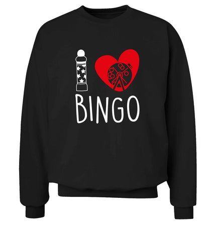 I love bingo Adult's unisex black Sweater 2XL