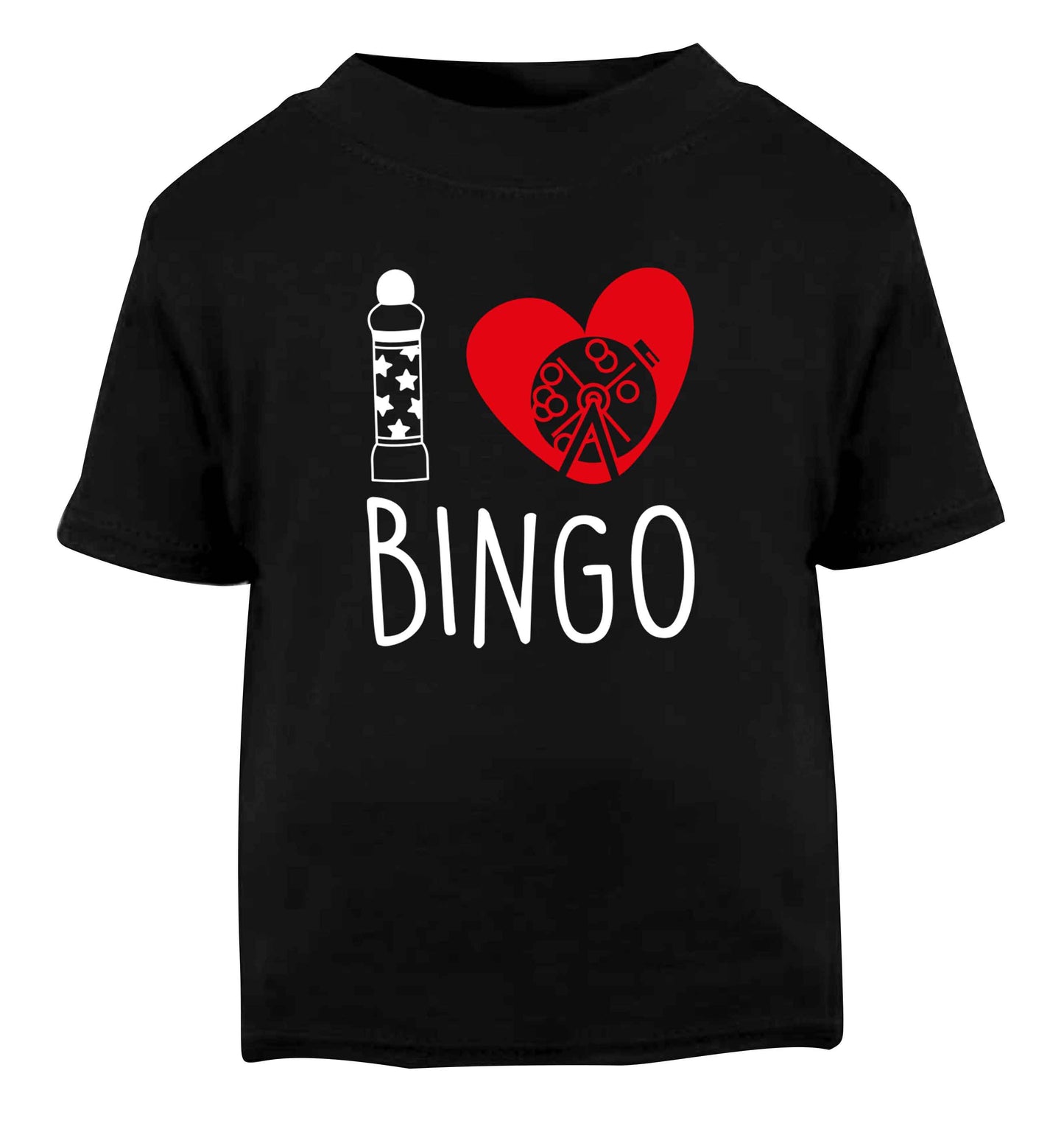 I love bingo Black Baby Toddler Tshirt 2 years