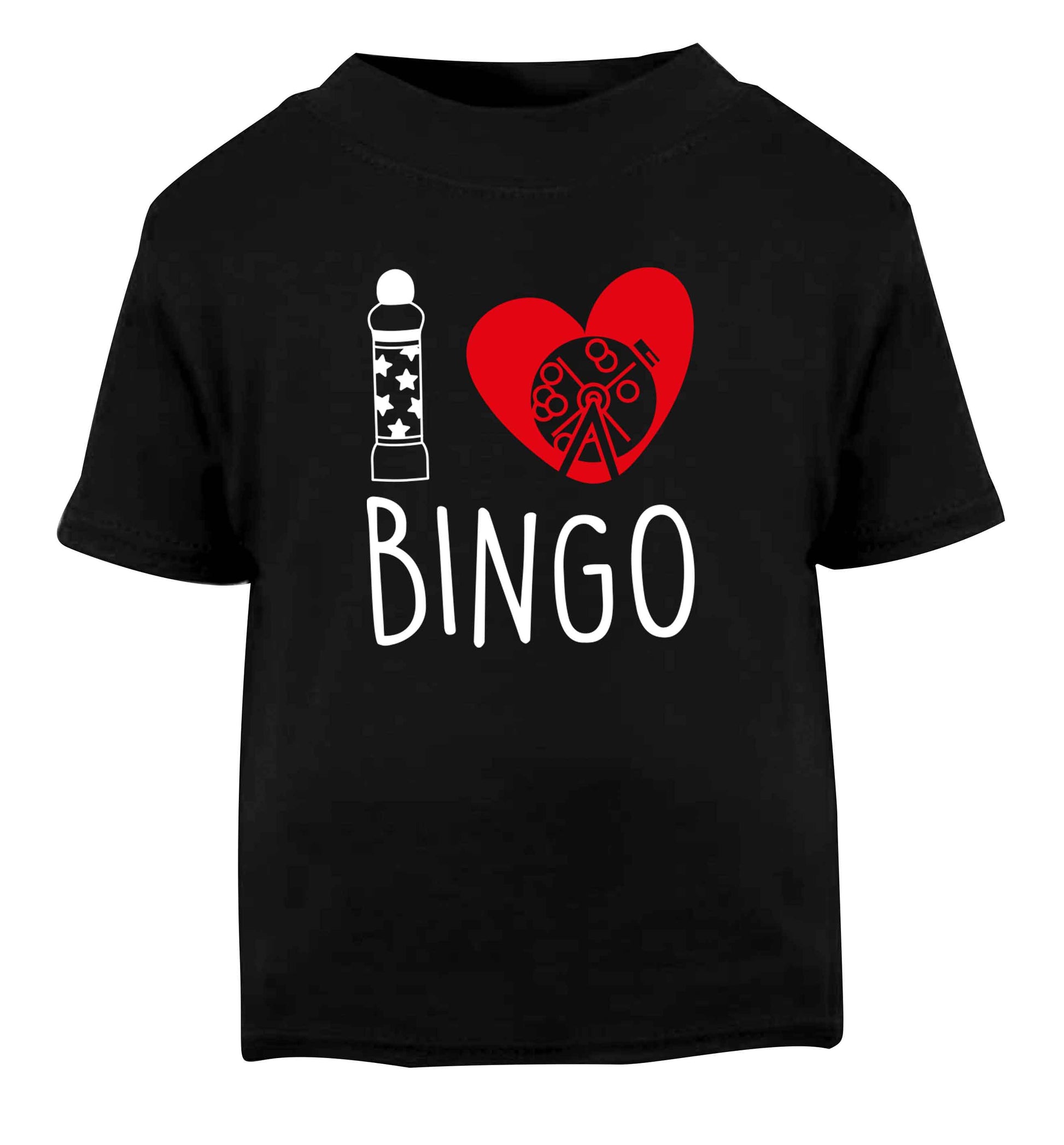 I love bingo Black Baby Toddler Tshirt 2 years