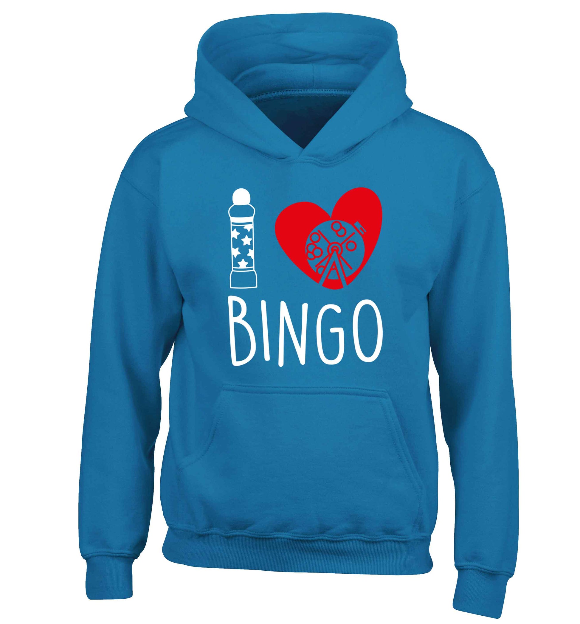 I love bingo children's blue hoodie 12-13 Years