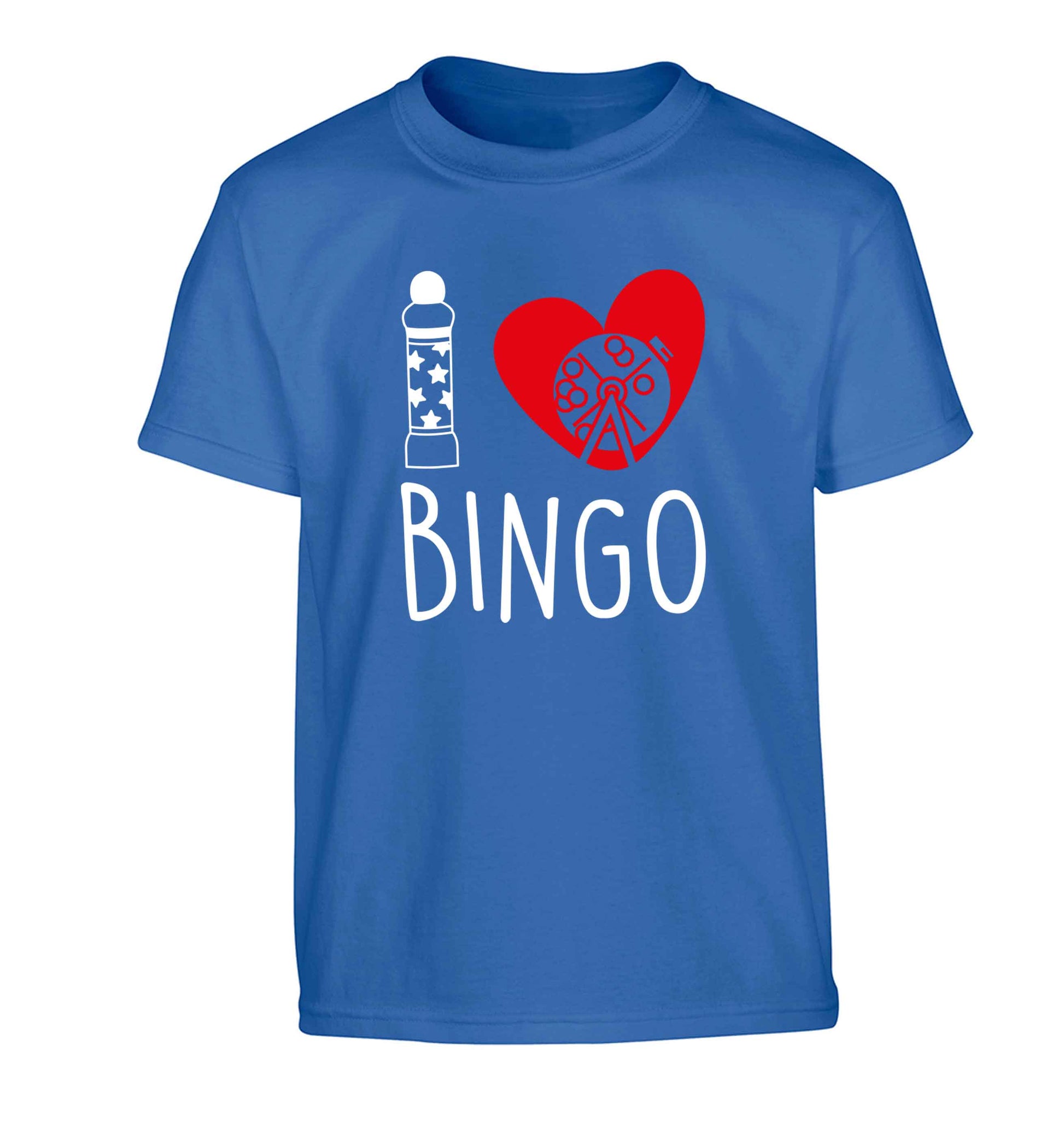 I love bingo Children's blue Tshirt 12-13 Years