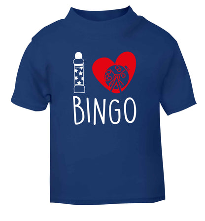 I love bingo blue Baby Toddler Tshirt 2 Years