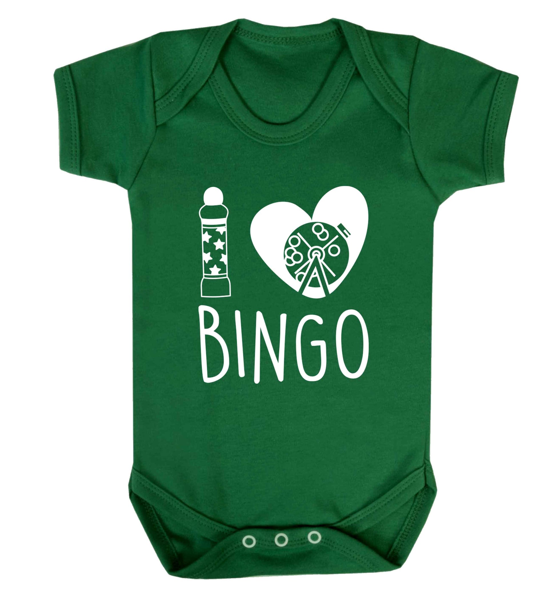 I love bingo Baby Vest green 18-24 months