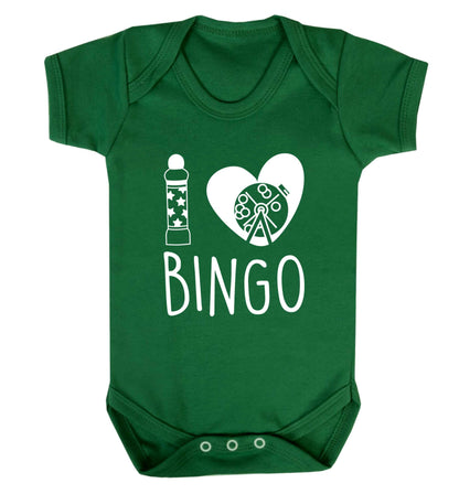 I love bingo Baby Vest green 18-24 months