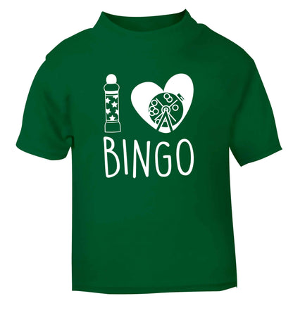 I love bingo green Baby Toddler Tshirt 2 Years