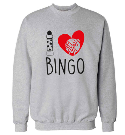 I love bingo Adult's unisex grey Sweater 2XL
