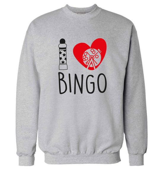 I love bingo Adult's unisex grey Sweater 2XL