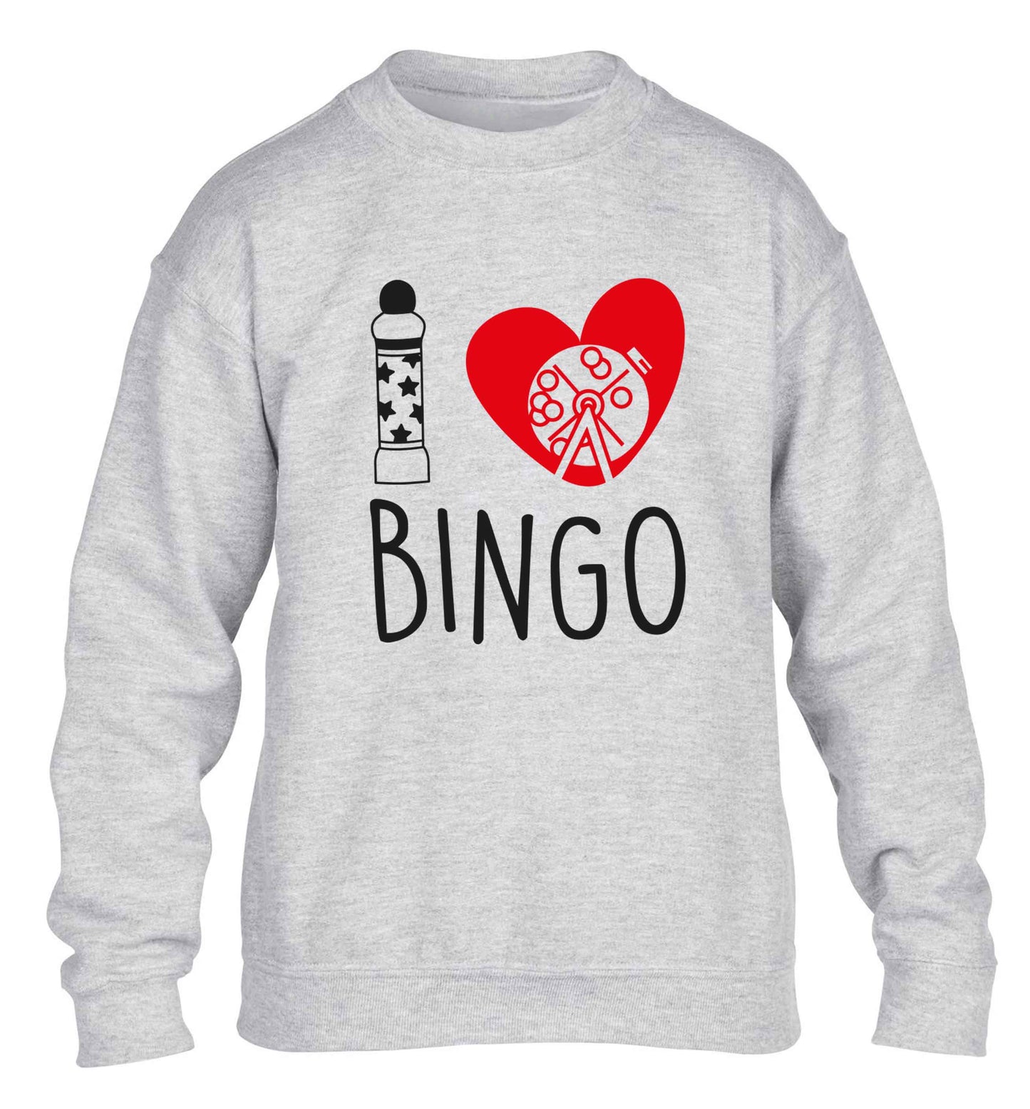 I love bingo children's grey sweater 12-13 Years