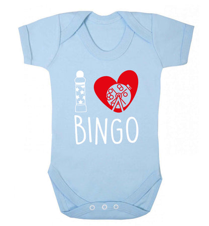I love bingo Baby Vest pale blue 18-24 months