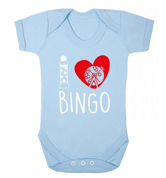 I love bingo Baby Vest pale blue 18-24 months