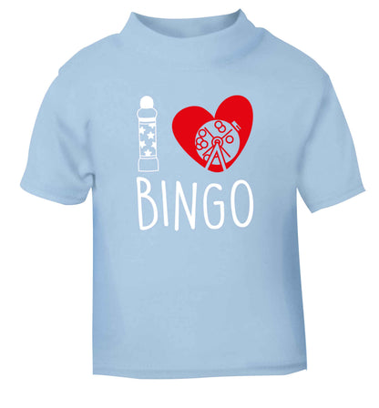 I love bingo light blue Baby Toddler Tshirt 2 Years
