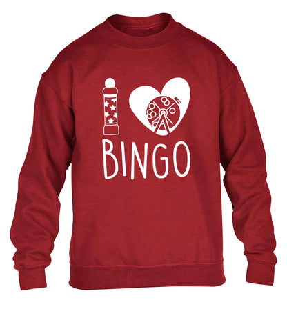 I love bingo children's grey sweater 12-13 Years