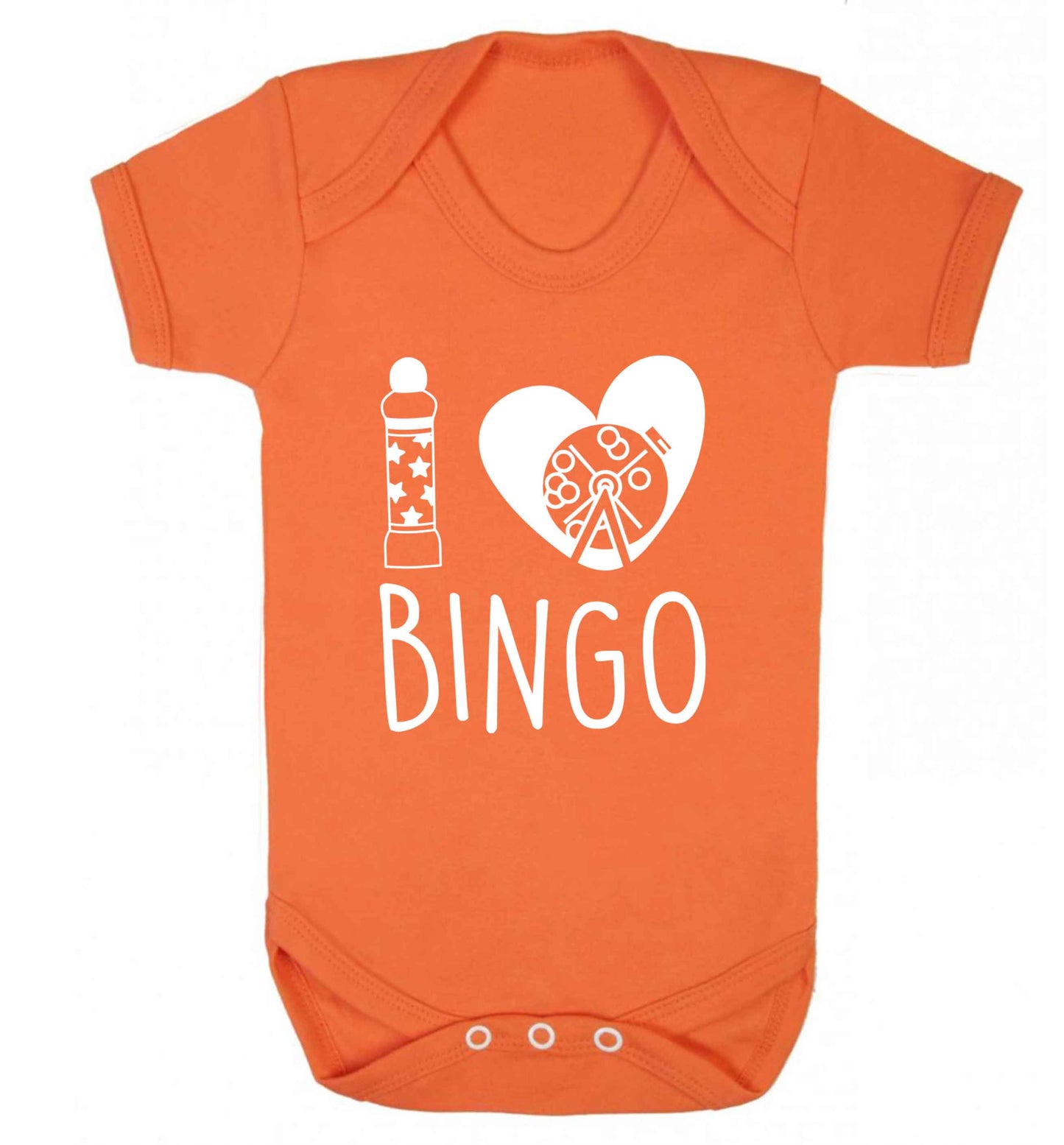 I love bingo Baby Vest orange 18-24 months