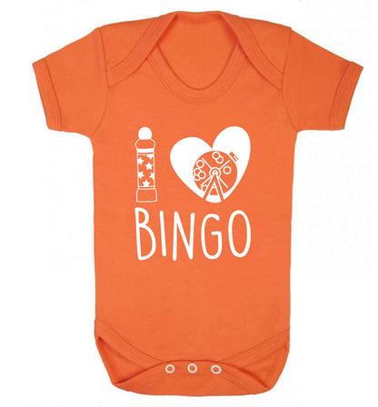 I love bingo Baby Vest orange 18-24 months