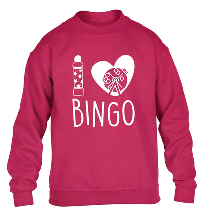I love bingo children's pink sweater 12-13 Years