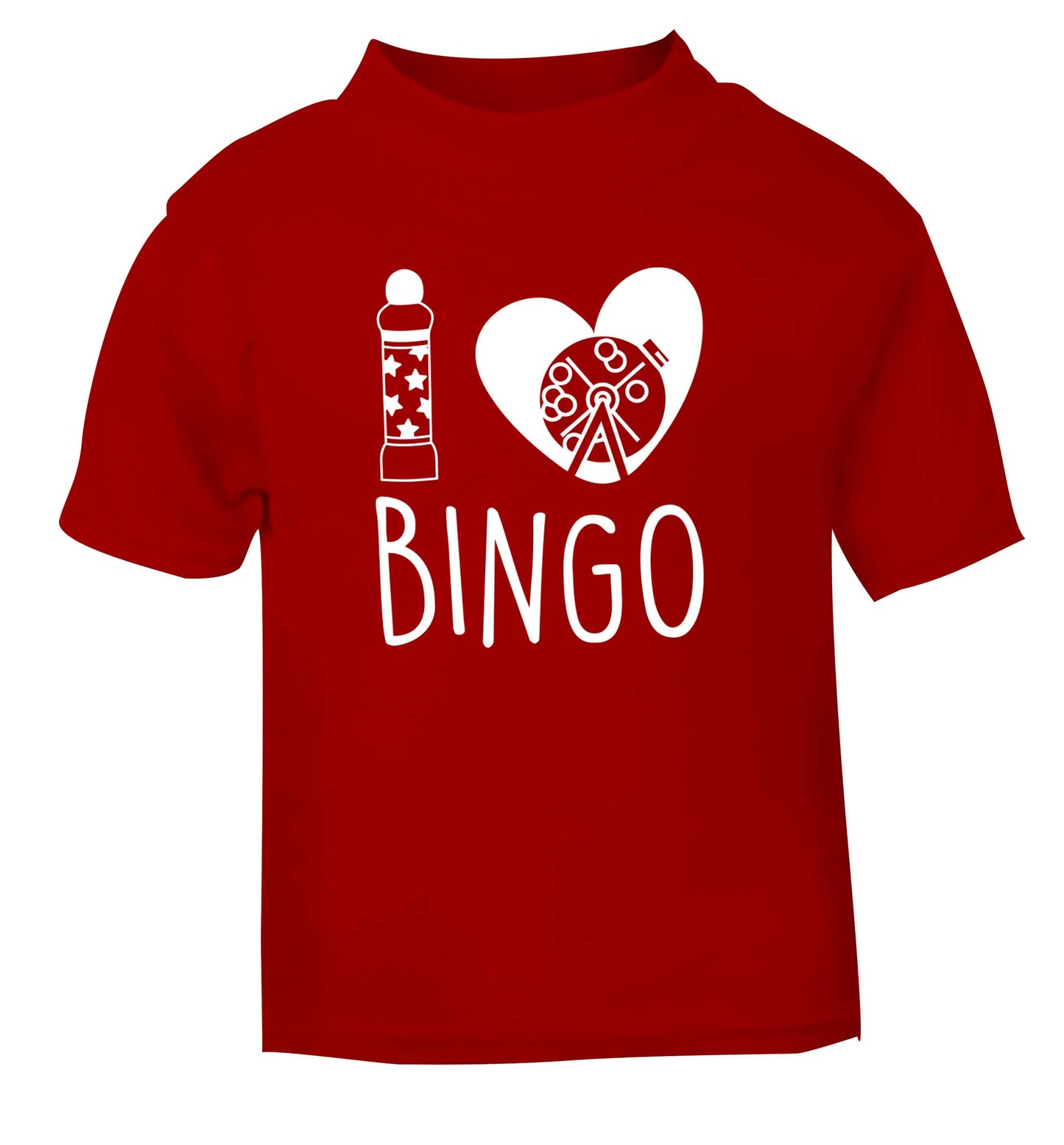 I love bingo red Baby Toddler Tshirt 2 Years