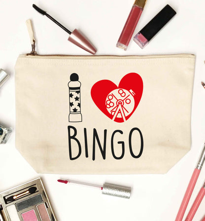 I love bingo natural makeup bag