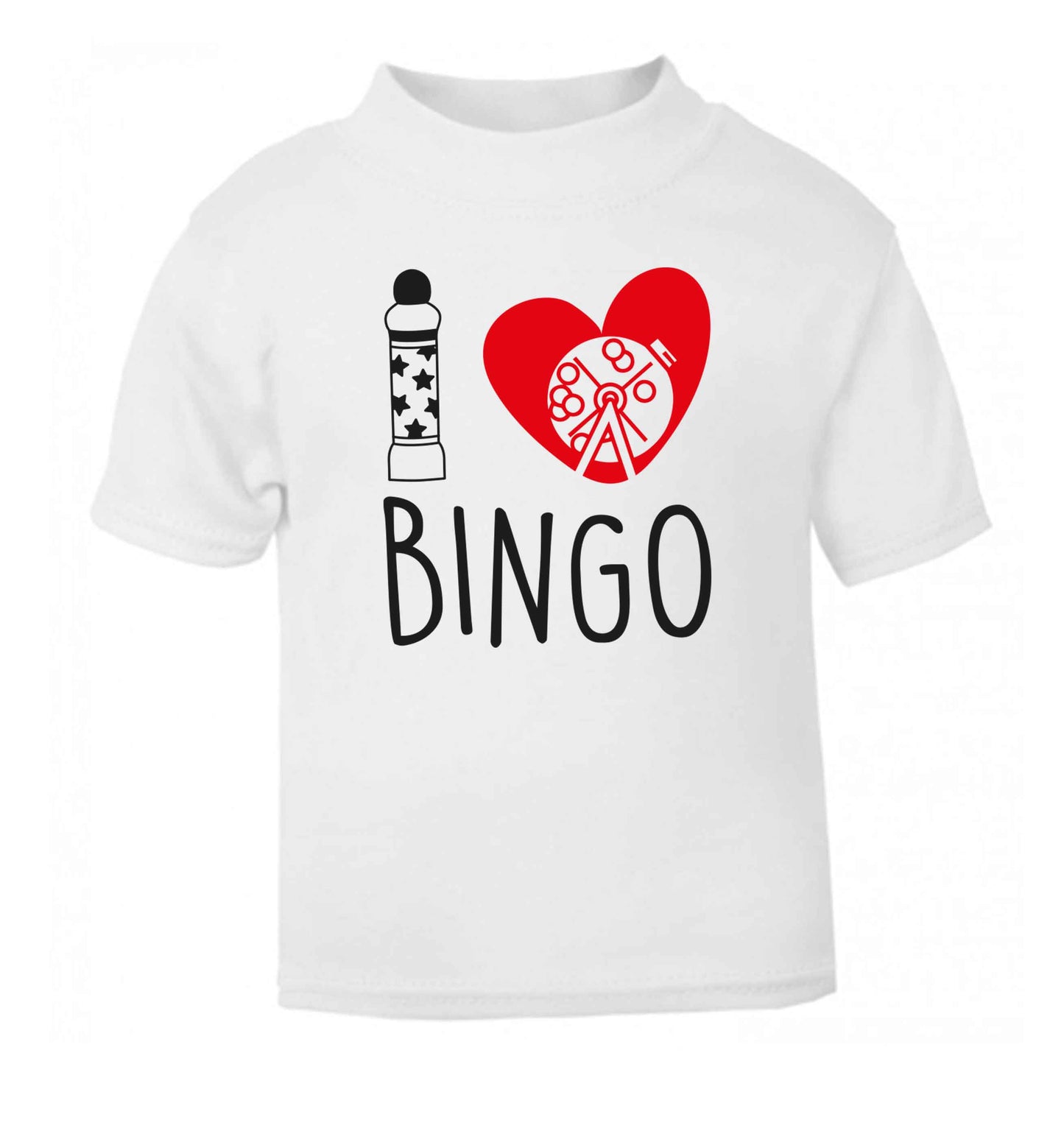 I love bingo white Baby Toddler Tshirt 2 Years