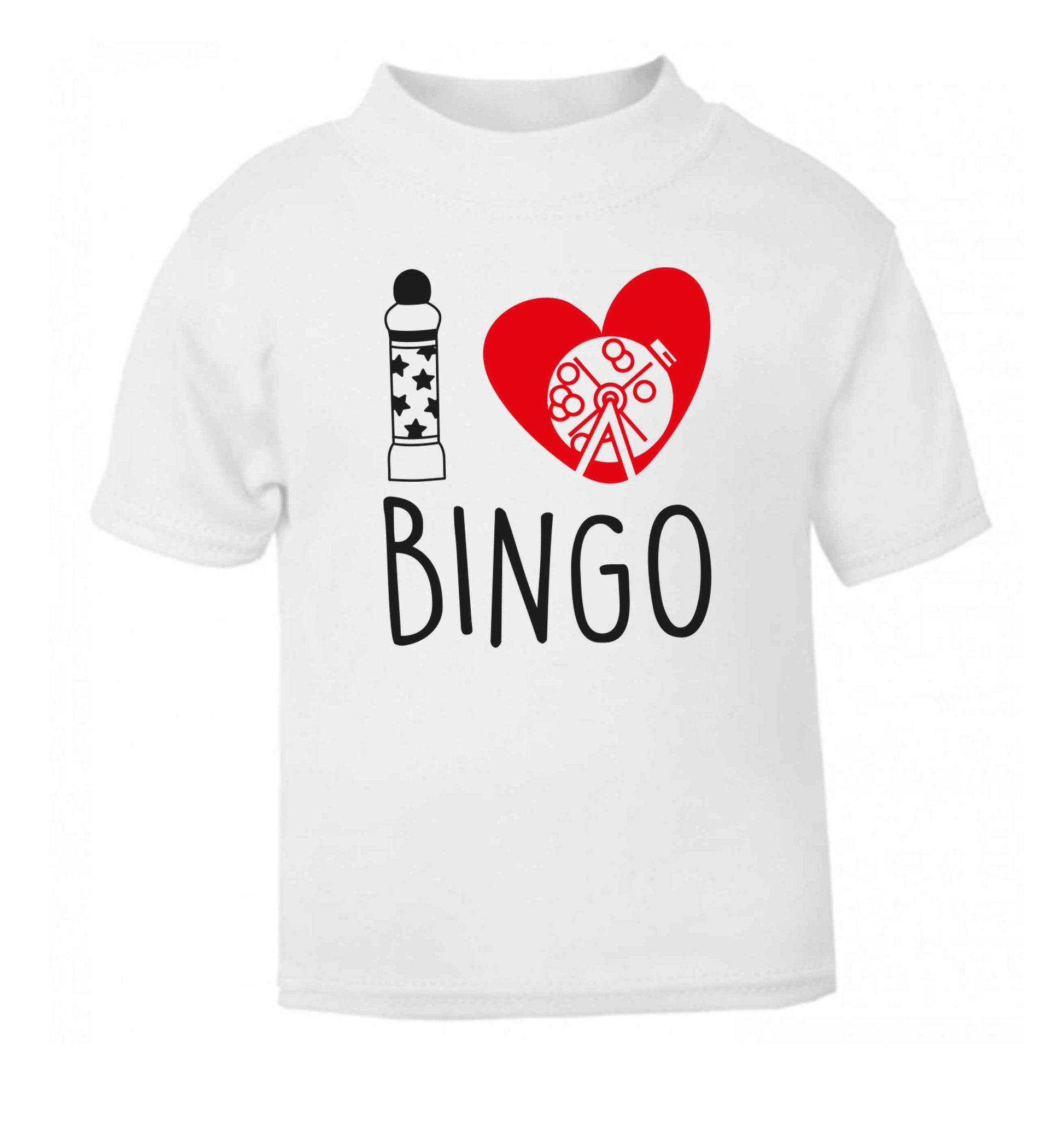 I love bingo white Baby Toddler Tshirt 2 Years