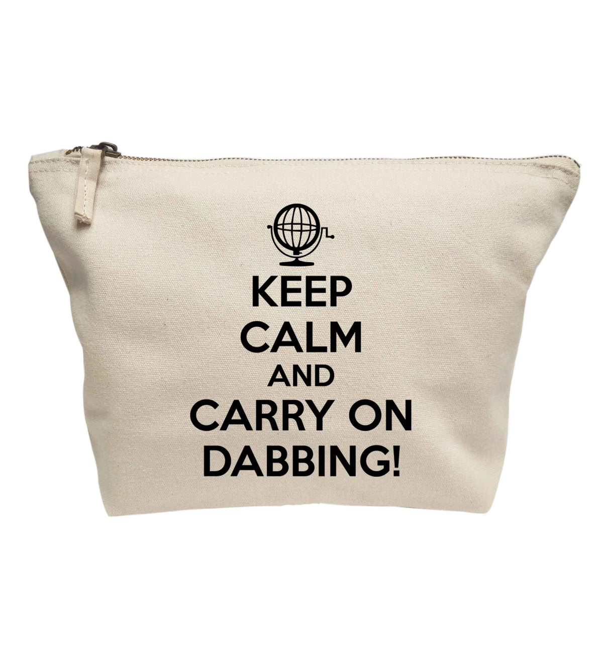 Keep calm and carry on dabbing | makeup / wash bag