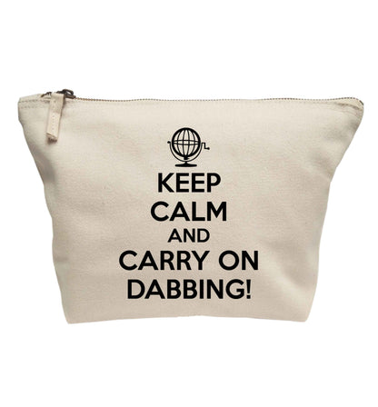 Keep calm and carry on dabbing | makeup / wash bag