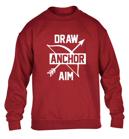 Draw anchor aim children's grey sweater 12-13 Years