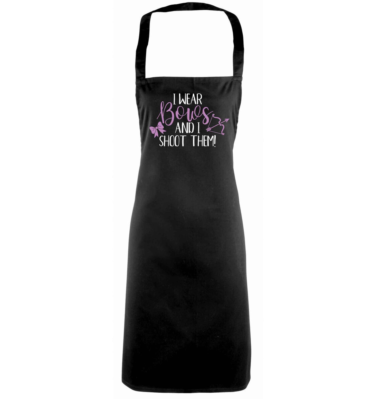 I wear bows and I shoot them black apron