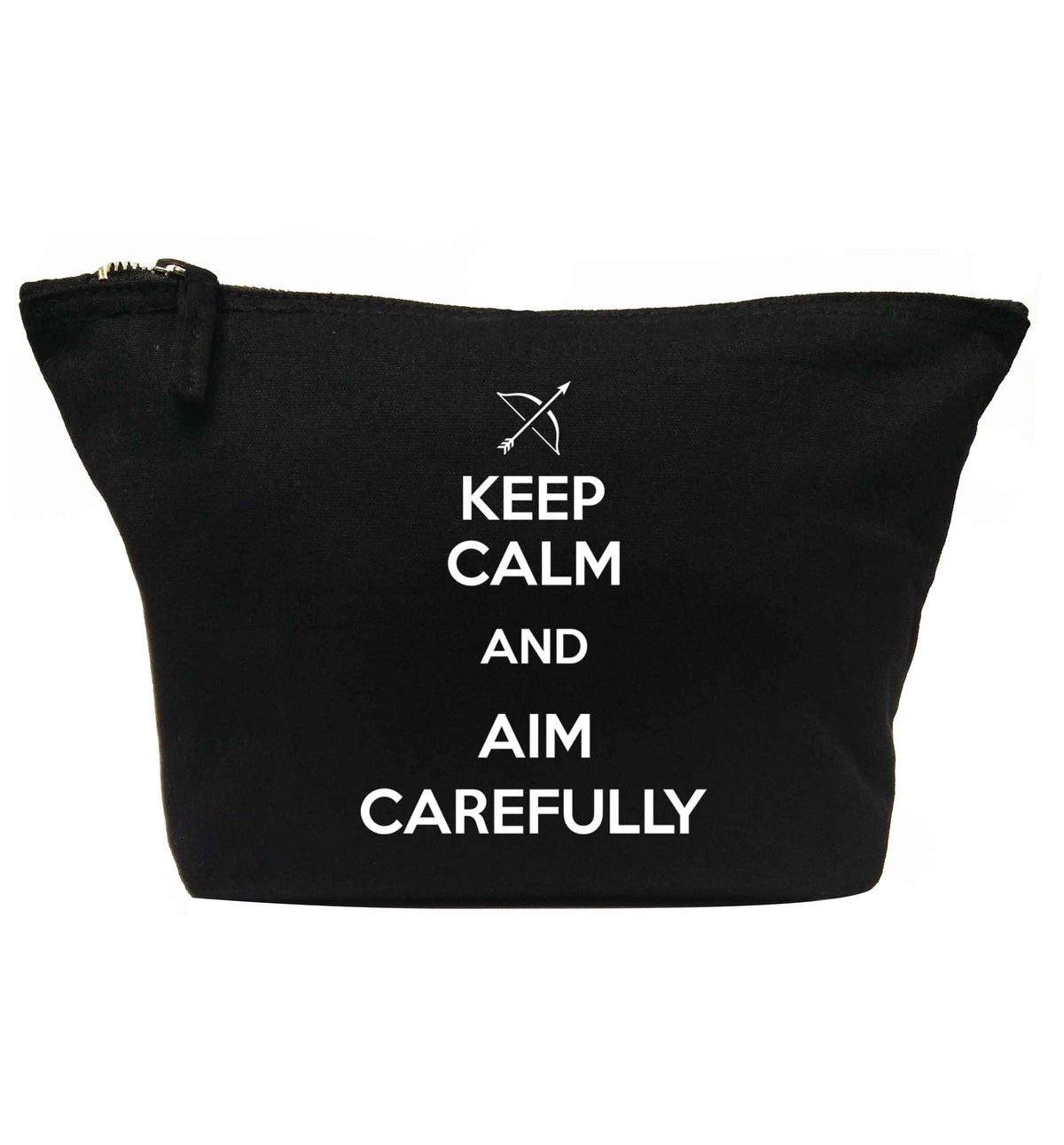 Keep calm and aim carefully | makeup / wash bag