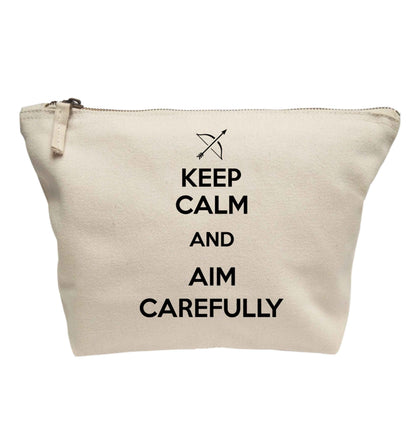 Keep calm and aim carefully | makeup / wash bag