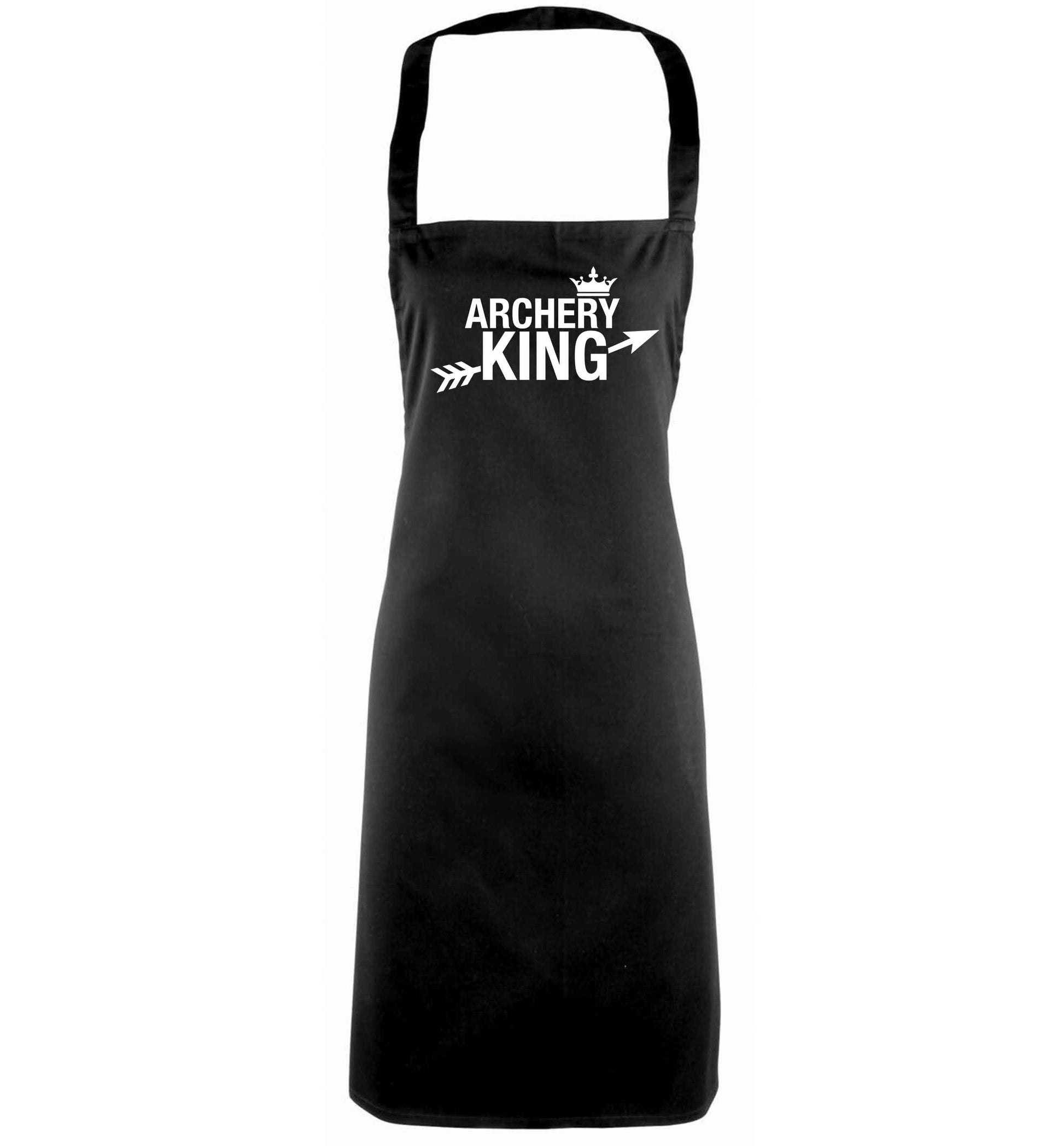 Archery king black apron