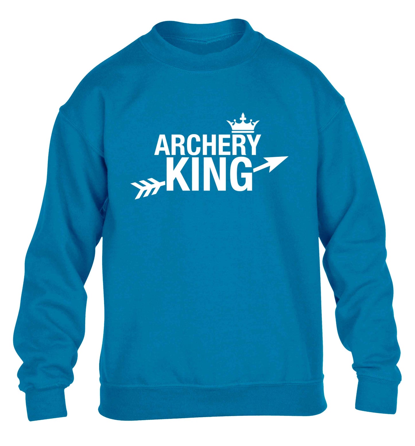 Archery king children's blue sweater 12-13 Years