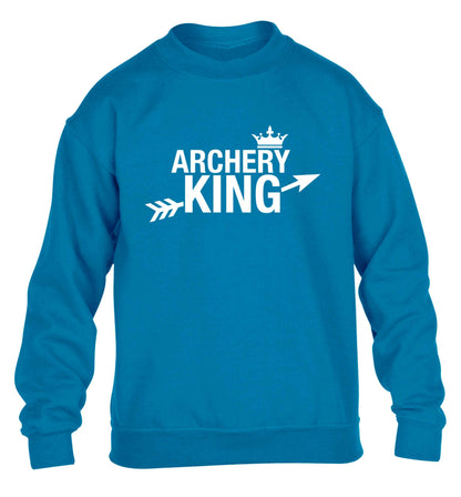 Archery king children's blue sweater 12-13 Years