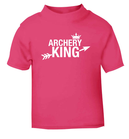 Archery king pink Baby Toddler Tshirt 2 Years