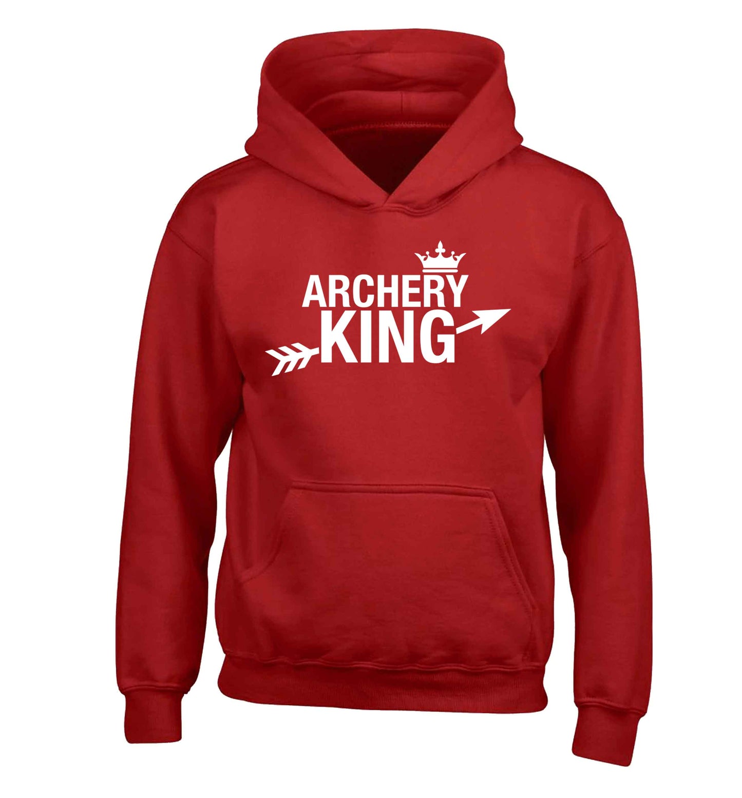 Archery king children's red hoodie 12-13 Years