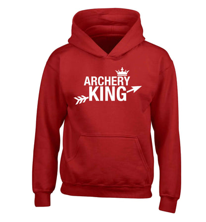 Archery king children's red hoodie 12-13 Years