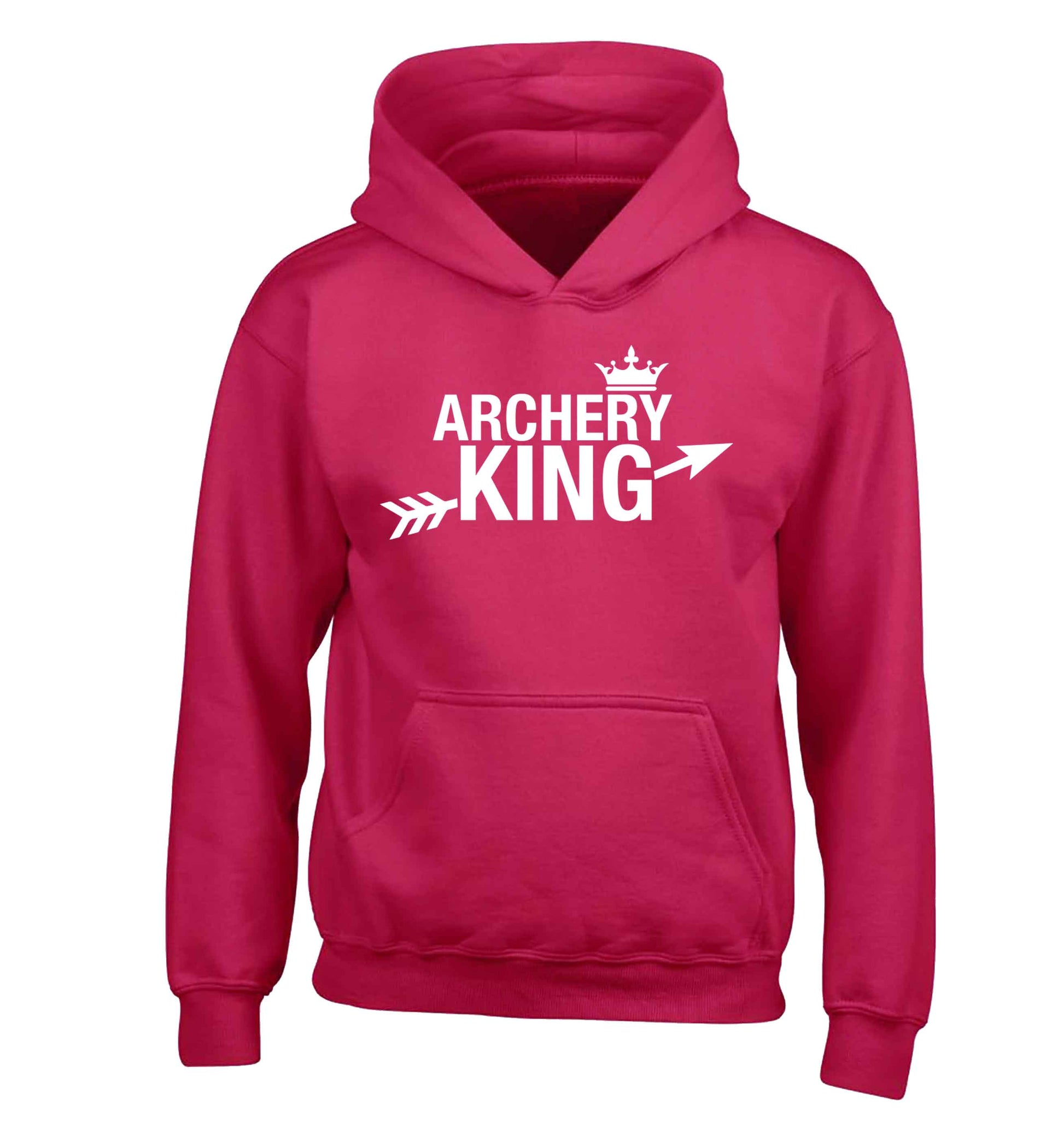 Archery king children's pink hoodie 12-13 Years